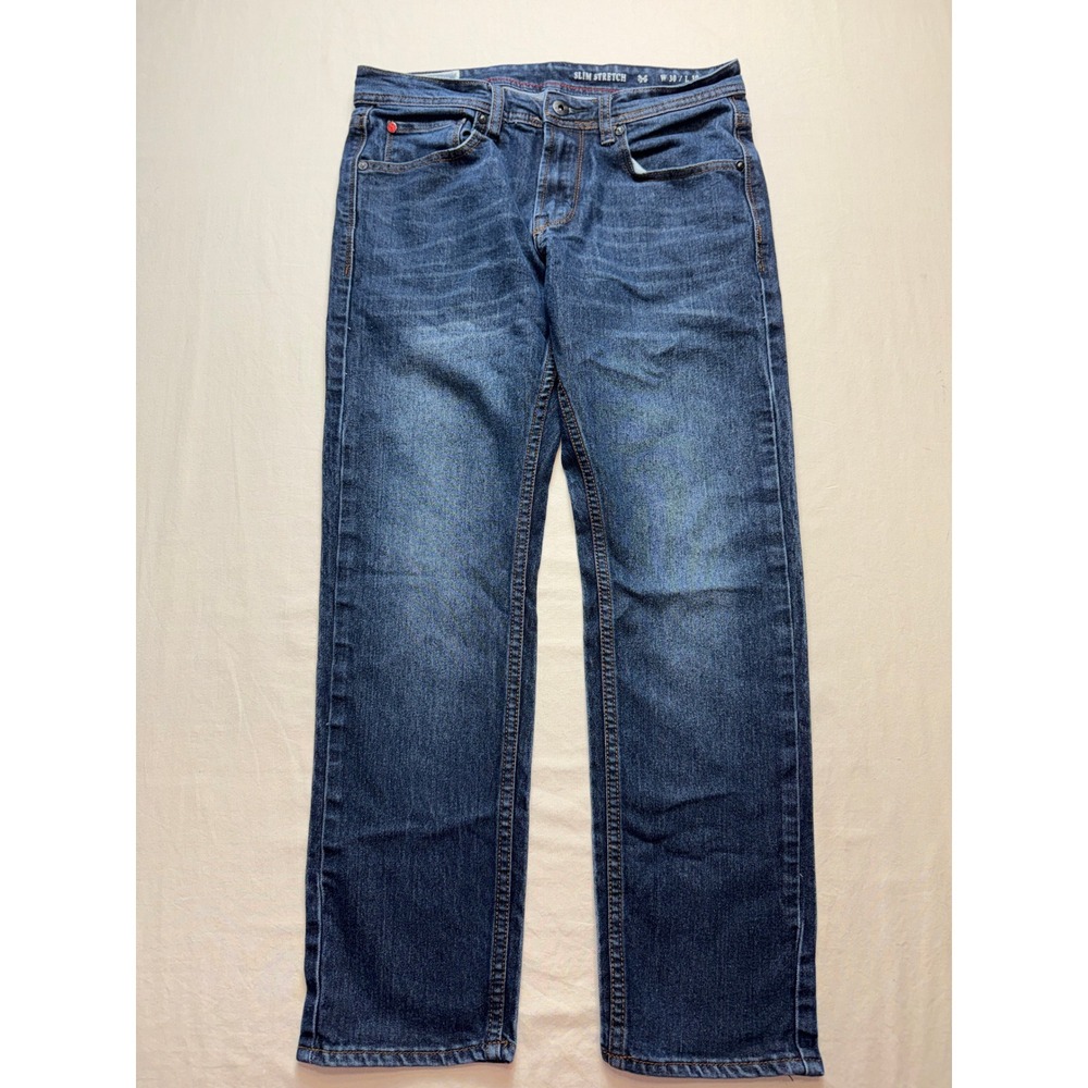 MBX Premium Apparel Mens‎ Slim Stretch Jeans Dark Wash Blue W30 L30 XCD92502201